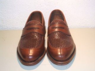 Mens New Allen Edmonds Leyland Woven Toe Penny Loafers Shoes Size 7 1