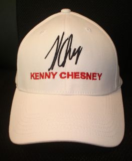 Kenny Chesney Cap Hat with Stitched Autograph