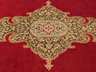 Antique Circa 1930s Persian Lavar Kerman Wool Rug Great Condition
