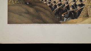 Antique 19c Kurz Allison Civil War Colored Lithograph