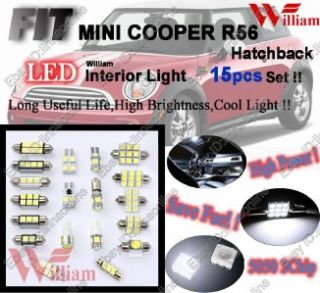 Bright LED SMD Interior Light Kit for Mini Cooper Hatchback R56