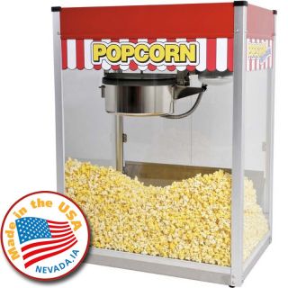 Popcorn Machine, Paragon Classic Pop Corn Popper w/ 16 Ounce Kettle