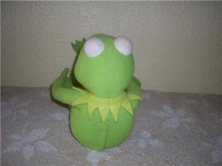 Sesame Street Kermit The Frog Plush Doll Poseable Talks 1998 by