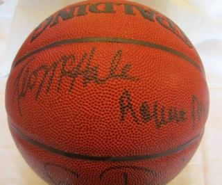 Larry Bird Robert Parish Kevin McHale Signed Basketball Boston Celtics