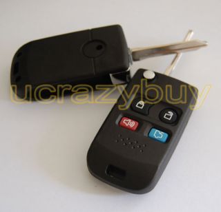 Buttons Modified Ford Fusion Key Flip Folding Blank Remote Key Fob
