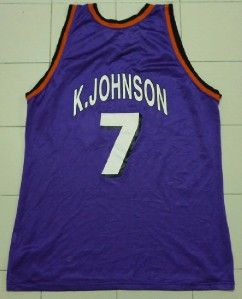Vintage K Johnson 7 Phoenix Suns NBA Basketball Champion USA Jersey 48