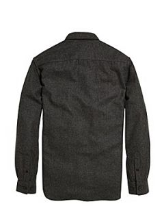 French Connection Macwool long sleeved shirt Charcoal Marl   