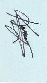 Kenny G Jazz Saxophonist Signed Autographed Index Card COA UACC Great