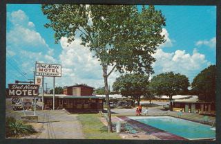 Del Norte Motel Restaurant Kerrville TX Postcard 1950s