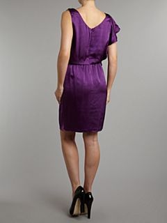 Untold Cowl neck drape dress Purple   