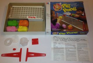 Pig Pong Table Top Family Game Fun Vintage Kids