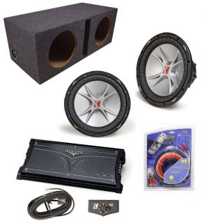Kicker Audio Sub Package 2 CVR12 Port Box ZX1000 1