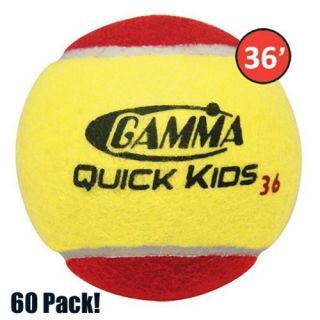 Gamma Quick Kids 36 Court Low Compression Ball 60PACK