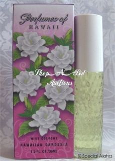 Hawaiian Gardenia Cologne Spray by Perfumes of Hawaii 1 2oz New Lei