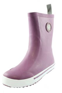 Khombu New Haily Purple Mid Calf Signature Pull on Rain Boots Shoes 10