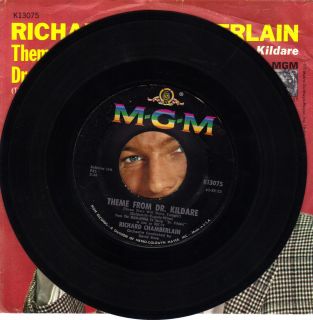 Vintage Richard Chamberlain (TVs Dr. Kildare) 45 RPM Record. MGM