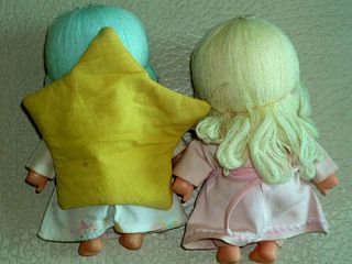 RARE Sanrio 1976 Little Twin Stars Used Kiki Lala Dolls Set