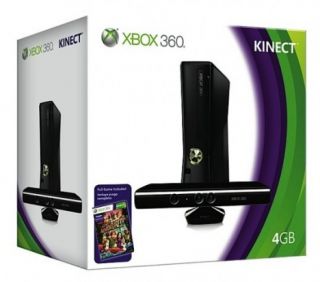 Slim 4GB CONSOLE WiFi N with Kinect Sensor & Game Adventures Bundle