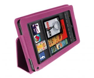 Leather Folio Stand Case Cover Holder For  Kindle Fire 7 Tablet