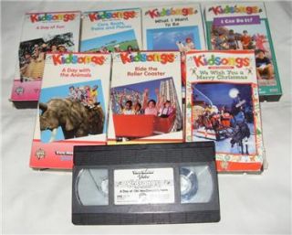 Huge Set of 8 Kidsongs VHS