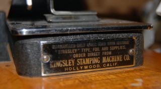 Kingsley Gold Stamping Machine