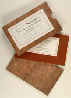 The 1772 Philadelphia Furniture Price Book. A Facsimile, with an