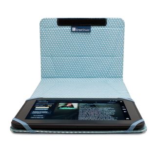 Leather Striped Carry Case for  Kindle Fire HD 7 Blue