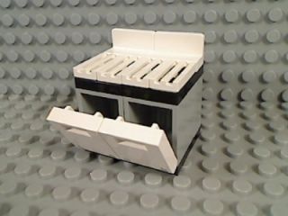 Lego Kitchen Refrigerator Sink Dishwasher Stove Island Dining Table