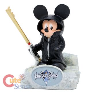 Kingdom Hearts King Mickey Mouse Resin Paperweight Statue w/ Key Blade