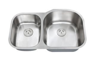 Gauge Stainless Steel Undermount Kitchen Sink 40 60 Double Bowl