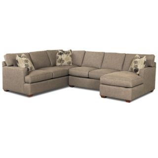 Klaussner Furniture Loomis 3 Piece Sectional
