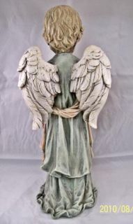 Praying Cherub Angel Pastel Garden Statue Memorial Decor