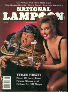 National Lampoon Magazine Sam Kinison Clean Sober for 101 Days