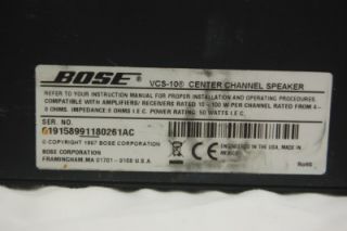 Bose Center Channel Speaker VCS 10