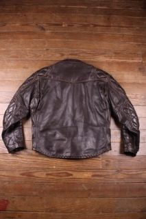 Vtg Langlitz 70s Padded Cascade Cafe Racer Leather Motorcycle Jacket