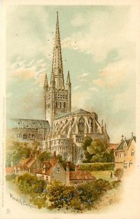 England Norfolk Norwich Cathedral Town View T77245