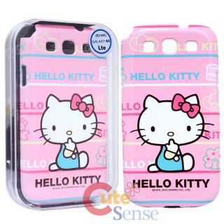Sanrio Hello Kitty Samsung Galaxy 3 S3 Hard Phone Case Cover  Pink