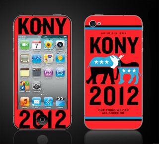 Kony 2012 iPod Touch 4th Gen Vinyl Skin for Invisible Children