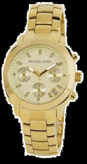 New Michael Kors Michael Kors Womens MK5132 Gold Chronograph Watch