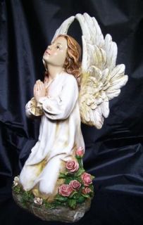 Kneeling Praying Angel Heavenly Garden Memorial Statue