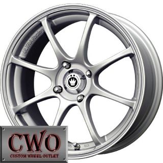 17 Silver Konig Feather Wheels Rims 5x100 5 Lug WRX Impreza Subaru XD