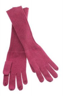 Pink Cashmere Knit Elbow Length Everyday Gloves One Size BHFO