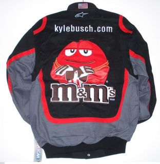 Size XXL Sprint Kyle Busch M Ms Embroidered Cotton Black Jacket XXL