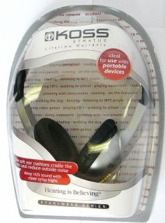 178857 Koss Stratus Closed Ear Design Stereo Headphones for  Laptop