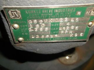 Kunkle Pressure Safety Relief Valve 4 50PSIG 252 KNM 22