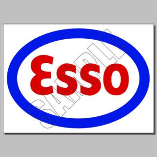 Esso Exxon Decals Stickers Logo Ad Gas Tiger