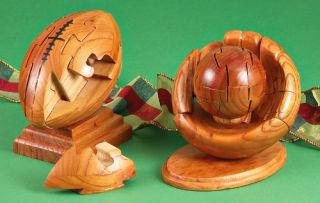 Features of Brain Teasers Wood 3D Puzzle, FOOTBALL