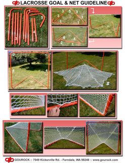 Lacrosse Goal 5 0mm Net Complete Frame 6 x 6 x 7