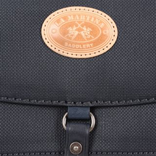 La Martina Woman Shoulder Bag San Telmo Genuine Blue Leather New 2012
