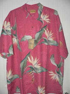 New Tommy Bahama Ladybird Springs Silk Camp Shirt XXL